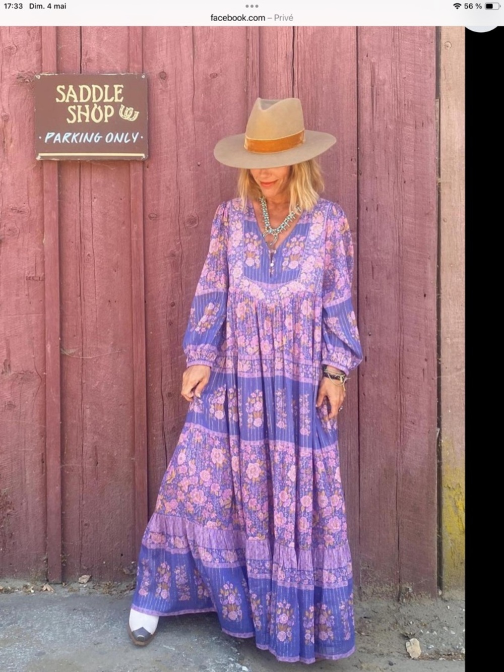 Spell Lavender Floral Boho Maxi Dress